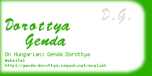 dorottya genda business card